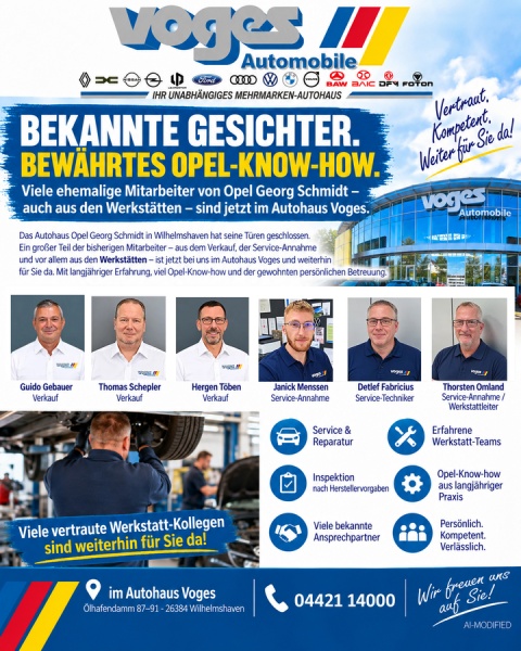 Neue Mitarbeiter bei Voges